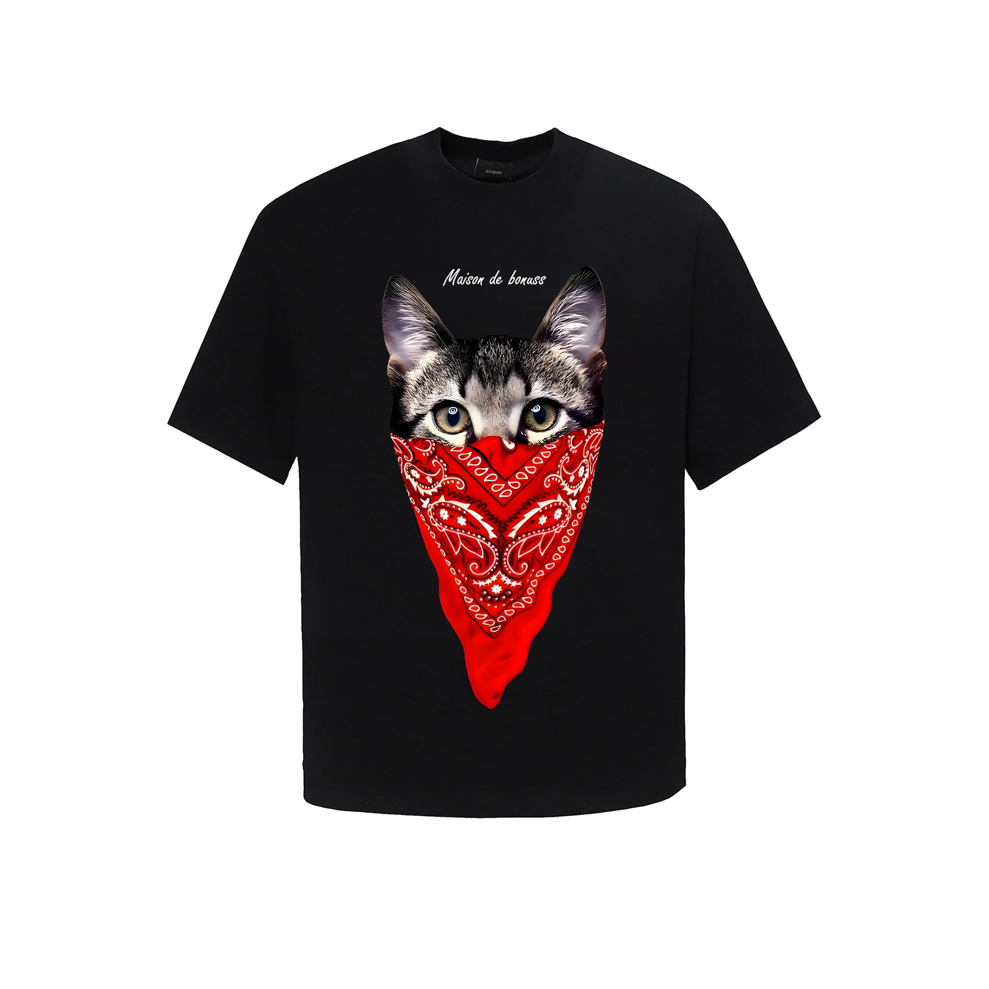 Couple Mèo Bandana Đỏ T-shirt