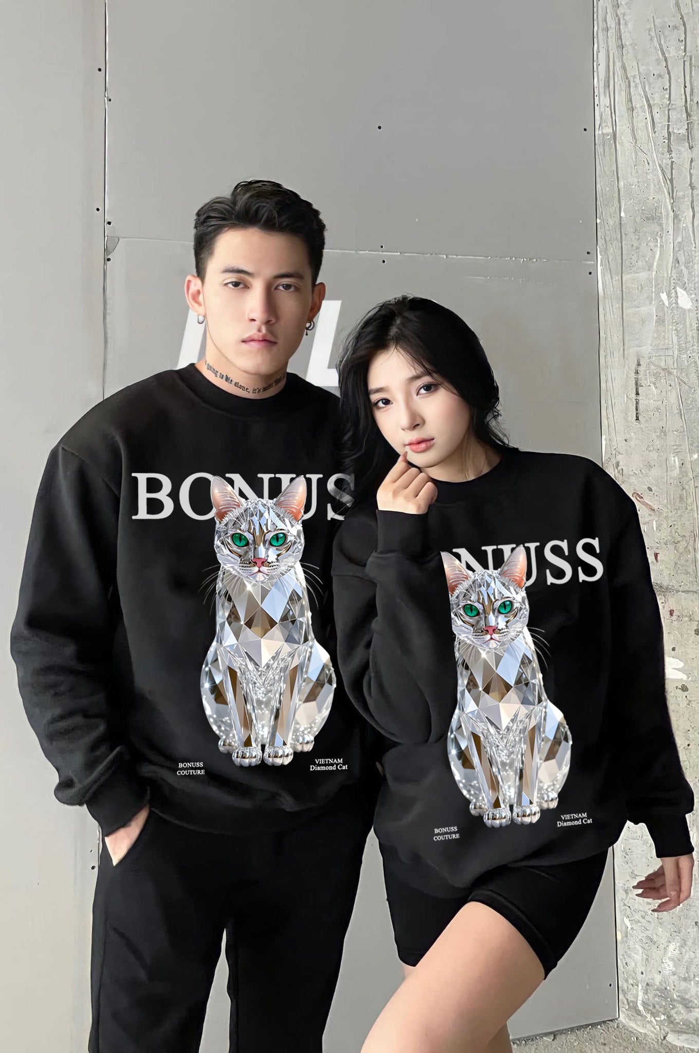 Sweater 𝐃𝐢𝐚𝐦𝐨𝐧𝐝 𝐂𝐚𝐭