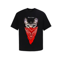Couple Mèo Bandana Đỏ T-shirt