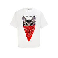 Couple Mèo Bandana Đỏ T-shirt
